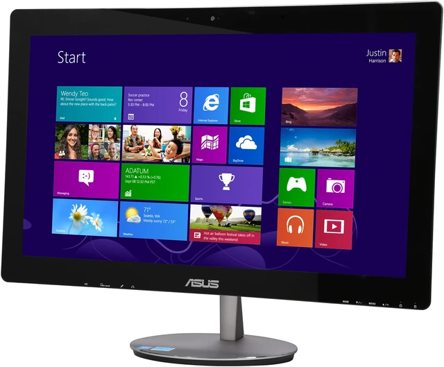Alt view image 3 of 7 - ASUS All-in-One PC ET2322IUTH-C2 Intel Core i3 4010U (1.7 GHz) 16 GB DDR3 1 TB HDD Intel HD Graphics 4400 Shared memory 23" 1920 x 1080 Touchscreen Windows 8.1 64-Bit