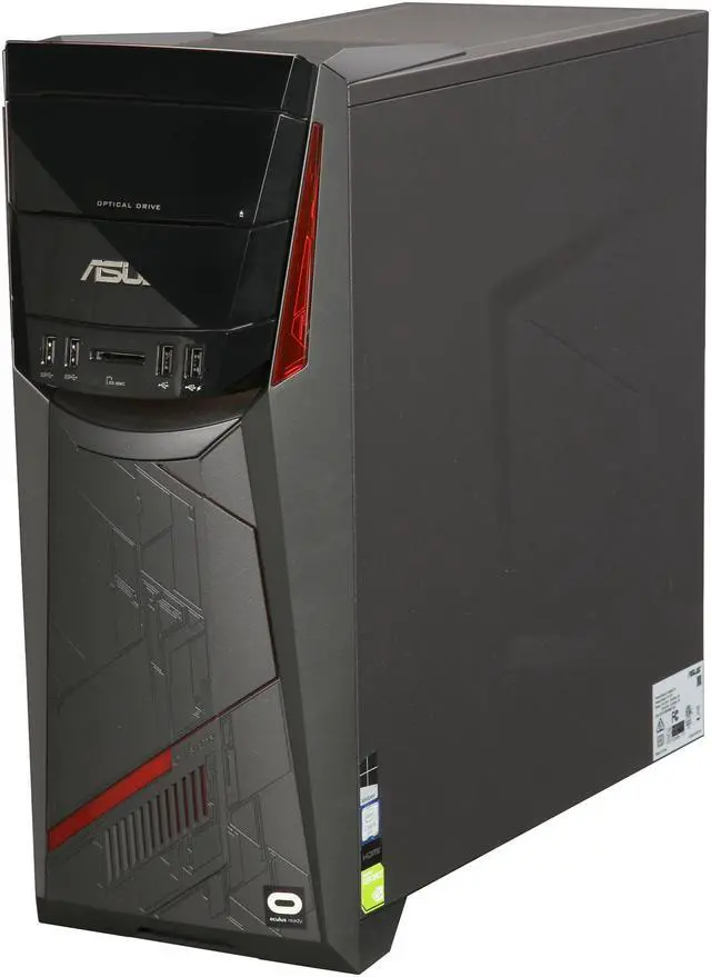 Alt view image 3 of 6 - ASUS Desktop Computer G11CD-US51 Intel Core i5-6400 8GB DDR4 1TB HDD NVIDIA GeForce GTX 970 Windows 10 Home