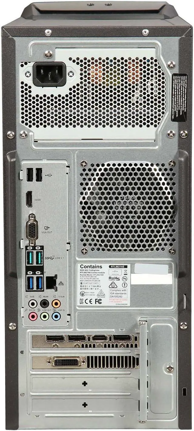 Alt view image 5 of 6 - ASUS Desktop Computer G11CD-US51 Intel Core i5-6400 8GB DDR4 1TB HDD NVIDIA GeForce GTX 970 Windows 10 Home