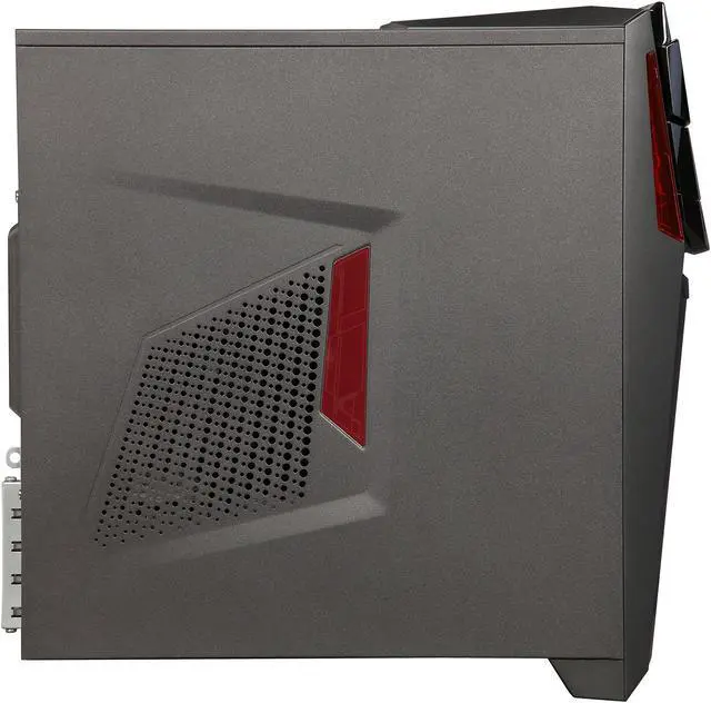 Alt view image 4 of 9 - ASUS G11DF-DBR5-GTX1060 ATX Gaming Desktop Computer, AMD RYZEN 5 1400 3.2GHz Processor (8M Cache, Turbo up to 3.4GHz), NVIDIA GeForce GTX 1060 6GB Graphics Card, 8GB 2400MHz DDR4 RAM, 256GB M.2 SSD + 1TB 7200RPM HDD, USB 3.1 Type-C, DVD-RW,