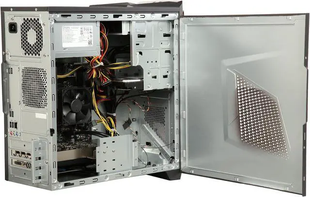 Alt view image 5 of 9 - ASUS G11DF-DBR5-GTX1060 ATX Gaming Desktop Computer, AMD RYZEN 5 1400 3.2GHz Processor (8M Cache, Turbo up to 3.4GHz), NVIDIA GeForce GTX 1060 6GB Graphics Card, 8GB 2400MHz DDR4 RAM, 256GB M.2 SSD + 1TB 7200RPM HDD, USB 3.1 Type-C, DVD-RW,