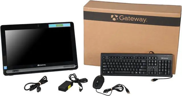 Alt view image 7 of 7 - Gateway ZX4665-UW30 19” All in One Desktop PC with Intel Celeron 1017U 1.60Ghz, 4GB RAM, 500GB HDD, 8X DVD+/-R/RW SuperMulti Drive, Windows 8.1