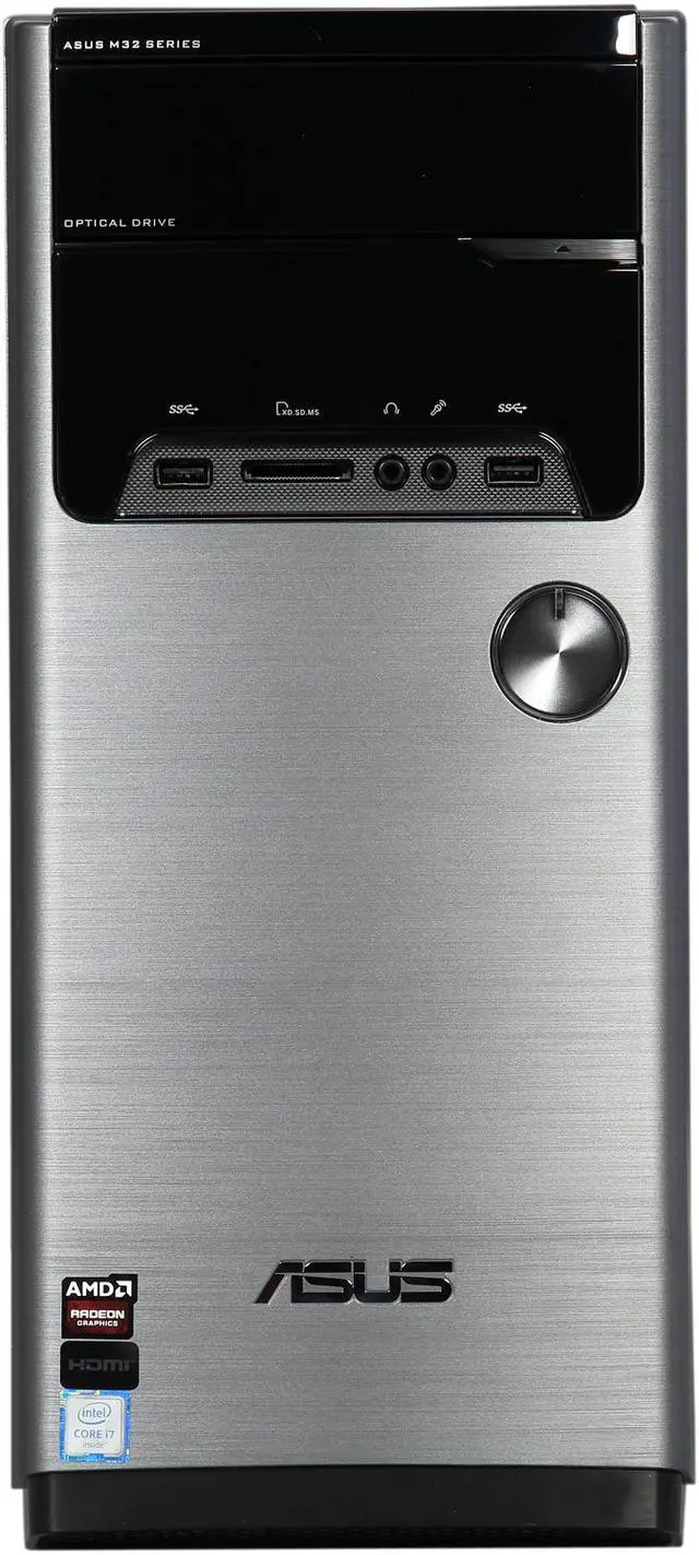 Alt view image 2 of 6 - ASUS Desktop Computer M32CD-US014T Intel Core i7 6700 (3.4 GHz) 16 GB DDR3 2 TB HDD AMD Radeon R9 370 2 GB Windows 10 Home 64-Bit
