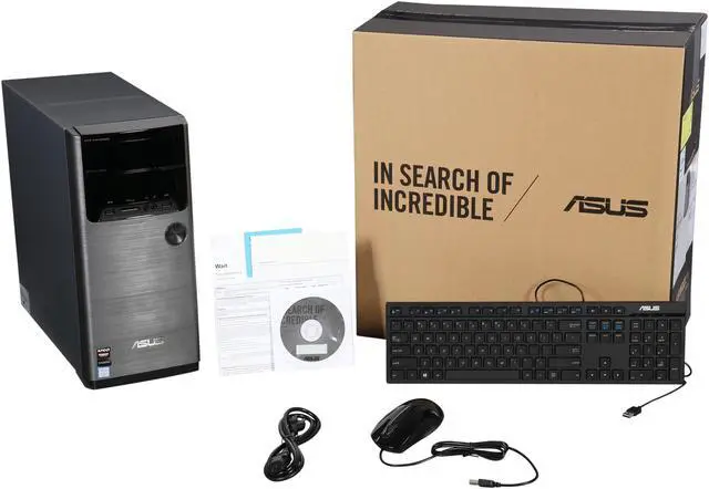 Alt view image 6 of 6 - ASUS Desktop Computer M32CD-US014T Intel Core i7 6700 (3.4 GHz) 16 GB DDR3 2 TB HDD AMD Radeon R9 370 2 GB Windows 10 Home 64-Bit
