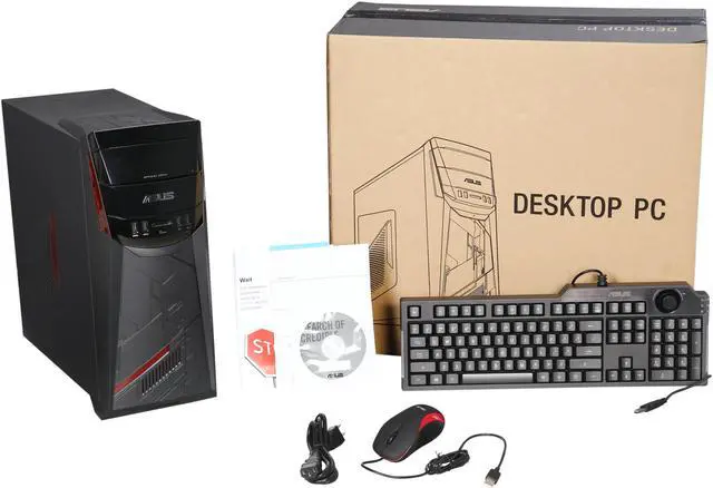 Alt view image 7 of 7 - ASUS Desktop Computer G11 Series G11CD-US008T Intel Core i7 6700 (3.4 GHz) 8 GB DDR4 1 TB HDD 8 GB SSD NVIDIA GeForce GTX 960 2 GB Windows 10 Home 64-Bit