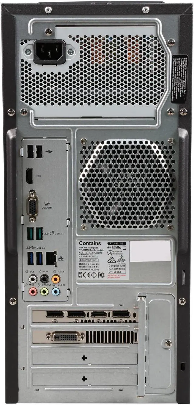 Alt view image 5 of 6 - ASUS Desktop Computer G11 Series G11CD-US007T Intel Core i7 6700 (3.4 GHz) 16 GB DDR4 2 TB HDD 8 GB SSD NVIDIA GeForce GTX 970 4 GB Windows 10 Home 64-Bit