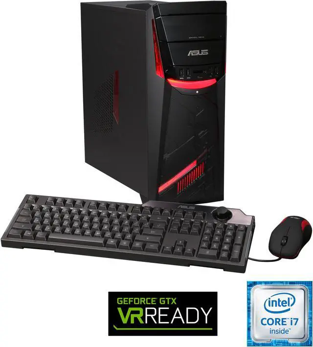 Main image of ASUS Desktop Computer G11 Series G11CD-US007T Intel Core i7 6700 (3.4 GHz) 16 GB DDR4 2 TB HDD 8 GB SSD NVIDIA GeForce GTX 970 4 GB Windows 10 Home 64-Bit