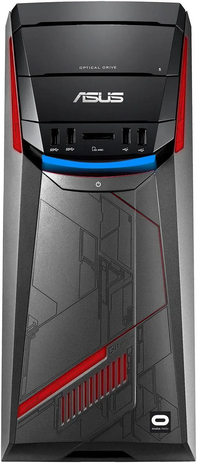 Alt view image 7 of 10 - ASUS Desktop Computer G11CB-US014T Intel Core i7 6700 (3.4 GHz) 16 GB DDR4 2 TB + 8 GB SSHD 512 GB SSD NVIDIA GeForce GTX 980 Ti Windows 10 Home 64-Bit