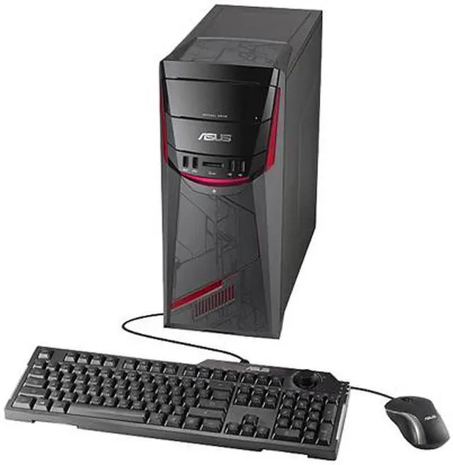 Alt view image 2 of 13 - ASUS Desktop Computer G11CD-WS51 Intel Core i5-6400 8GB DDR4 1TB HDD NVIDIA GeForce GTX 970 Windows 10 Home 64-Bit