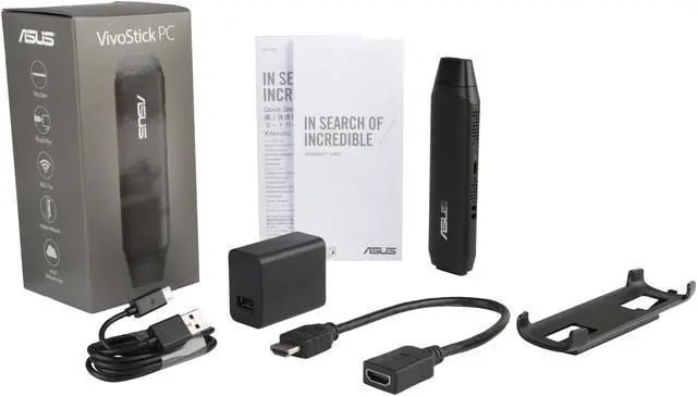 Alt view image 8 of 8 - ASUS Computer Stick VivoStick TS10-B017D Intel Atom x5-Z8350 (1.44 GHz) 2 GB LPDDR3 32 eMMC Intel HD Graphics 400 Windows 10 Home