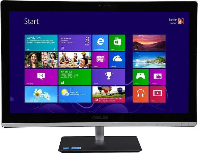 Alt view image 2 of 7 - ASUS All-in-One Computer ET2230IUT-07 Intel Core i3-4160T 8 GB 1TB HDD 21.5" Touchscreen Windows 8.1