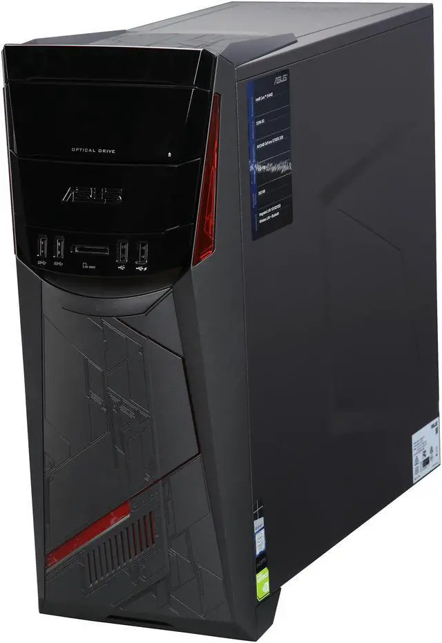 Alt view image 3 of 6 - ASUS Desktop PC G11CD-DB52 Intel Core i5 6400 (2.7 GHz) 8 GB DDR4 1 TB HDD NVIDIA GeForce GTX 950 2 GB Windows 10 Home 64-Bit