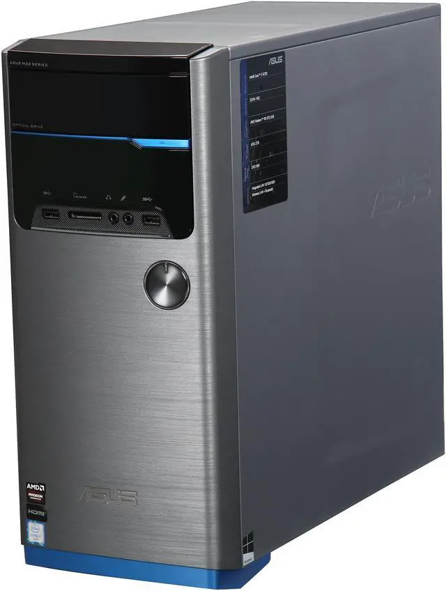 Alt view image 2 of 4 - ASUS Desktop PC VivoPC M32CD-CA019T Intel Core i7-6700 16 GB 2TB HDD AMD Radeon R9 370 Windows 10 Home 64-Bit