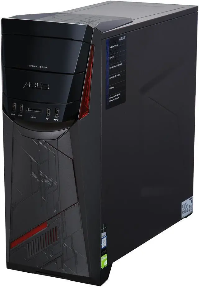 Alt view image 3 of 6 - ASUS Desktop PC G11CD-US007T Intel Core i7-6700 16GB DDR4 2TB HDD 8GB SSD NVIDIA GeForce GTX 970 Windows 10 Home 64-Bit