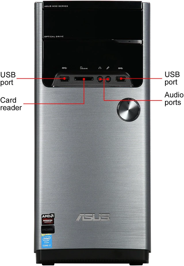 Open Box: ASUS Desktop PC M32AD-US005T Intel Core i7-4790 12GB DDR3 1TB ...