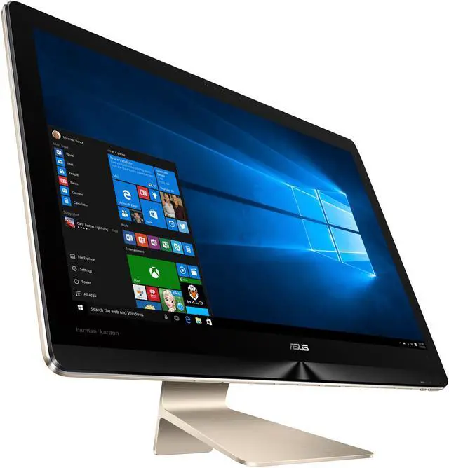 Alt view image 2 of 12 - ASUS Zen AiO Pro All-in-One Computer Z240IE-DS71 Intel Core i7 7th Gen 7700T (2.9 GHz) 16 GB DDR4 1 TB HDD 128 GB SSD 23.8" Touchscreen Windows 10 Home 64-Bit