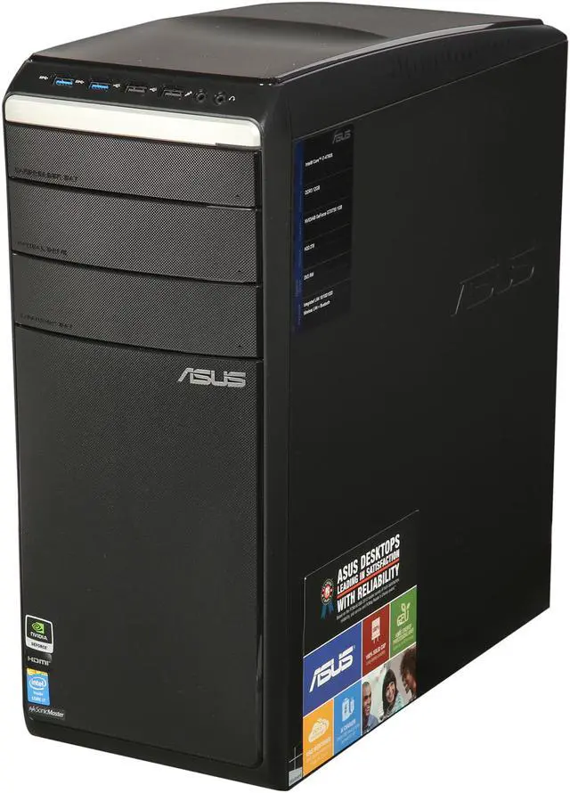 Alt view image 3 of 9 - ASUS Desktop Computer M51AD-B08 Intel Core i7-4790S 12GB DDR3 2TB HDD NVIDIA GeForce GTX 750M Windows 8.1