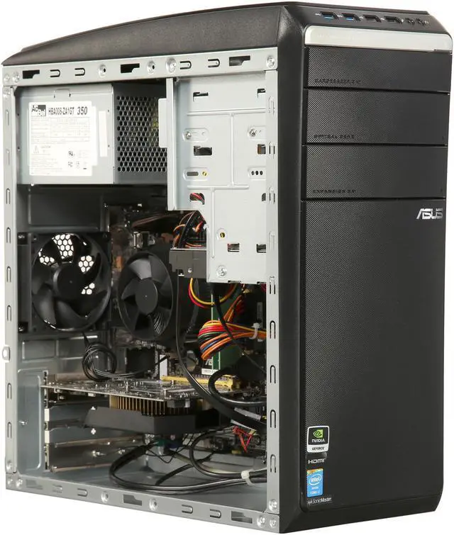 Alt view image 7 of 9 - ASUS Desktop Computer M51AD-B08 Intel Core i7-4790S 12GB DDR3 2TB HDD NVIDIA GeForce GTX 750M Windows 8.1