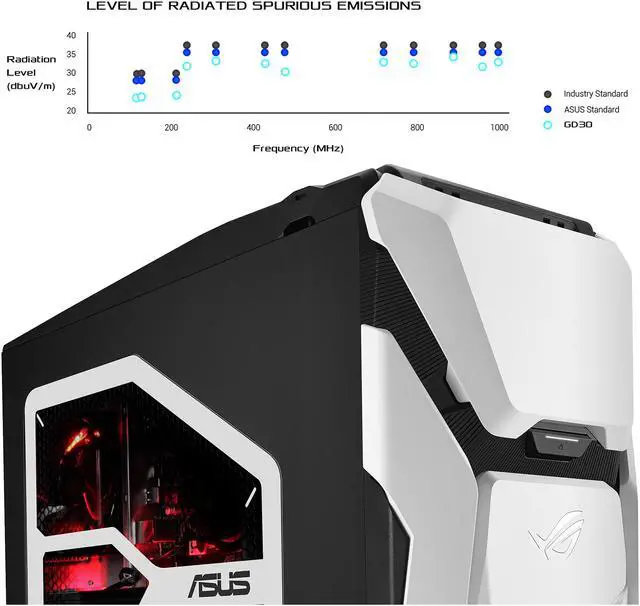 Alt view image 13 of 18 - ASUS Gaming Desktop GD30CI-DB71-GTX1080TI Intel Core i7-7700 16GB DDR4 1TB HDD 256GB SSD GeForce GTX 1080 Ti Windows 10 Home 64-Bit