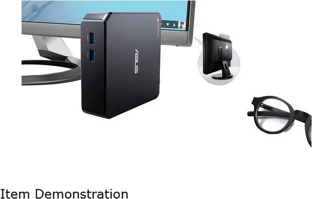 Alt view image 11 of 11 - ASUS Desktop Computer CHROMEBOX2-G096U Intel Celeron 3215U 4 GB DDR3L 16 GB M.2 SSD Intel HD Graphics Google Chrome OS