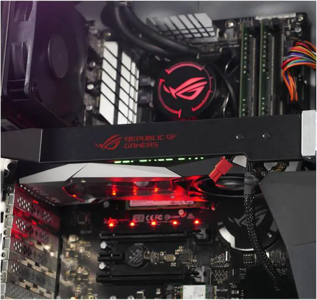 Alt view image 8 of 13 - ASUS Desktop Computer GT51CH-DB71K-GTX1080TI Intel Core i7-7700K 32GB DDR4 2TB HDD 512GB SSD GeForce GTX 1080 Ti Windows 10 Home 64-Bit