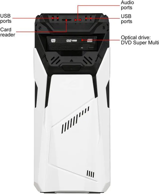 Alt view image 2 of 9 - ASUS Desktop Computer GD30CI-DS73-GTX1070 Intel Core i7-7700 16GB DDR4 1TB HDD 256GB SSD GeForce GTX 1070 Windows 10 Home 64-Bit