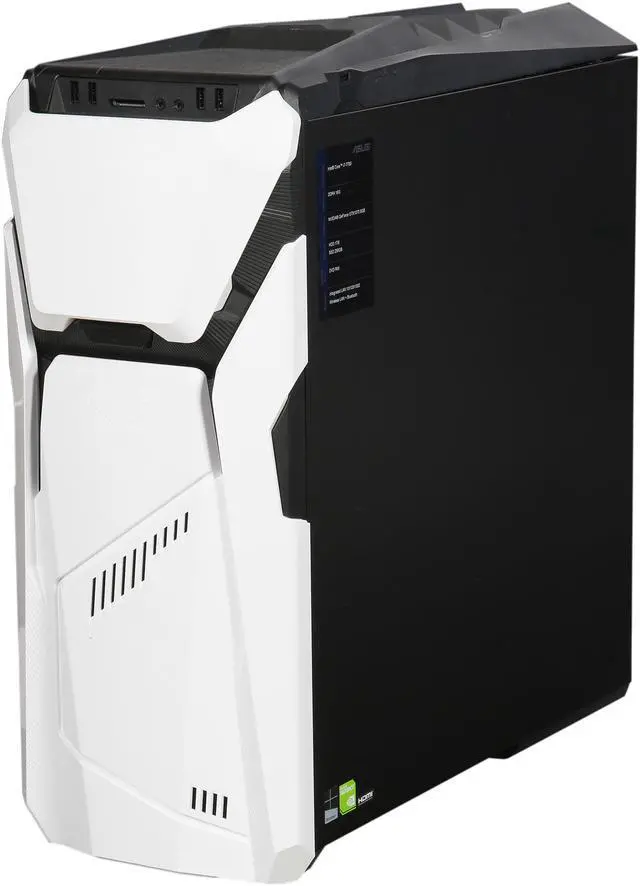Alt view image 3 of 9 - ASUS Desktop Computer GD30CI-DS73-GTX1070 Intel Core i7-7700 16GB DDR4 1TB HDD 256GB SSD GeForce GTX 1070 Windows 10 Home 64-Bit