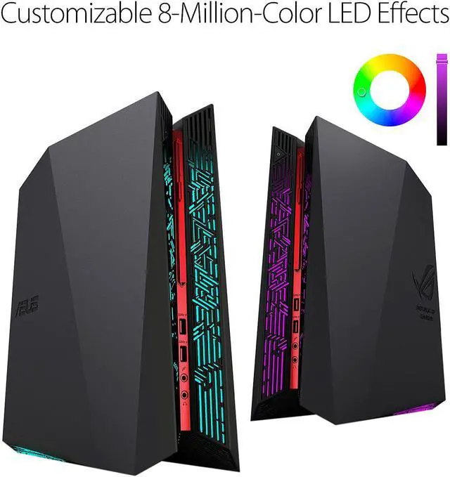Alt view image 5 of 8 - ASUS ROG G20CI Compact Gaming Desktop, Intel Core i7-7700 Processor, GeForce GTX 1070 8 GB, 16 GB DDR4, 512 GB SSD, Windows 10 - G20CI-DS72-GTX1070-CB, English / French Bilingual Keyboard