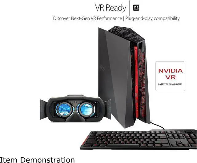 Alt view image 6 of 8 - ASUS ROG G20CI Compact Gaming Desktop, Intel Core i7-7700 Processor, GeForce GTX 1070 8 GB, 16 GB DDR4, 512 GB SSD, Windows 10 - G20CI-DS72-GTX1070-CB, English / French Bilingual Keyboard