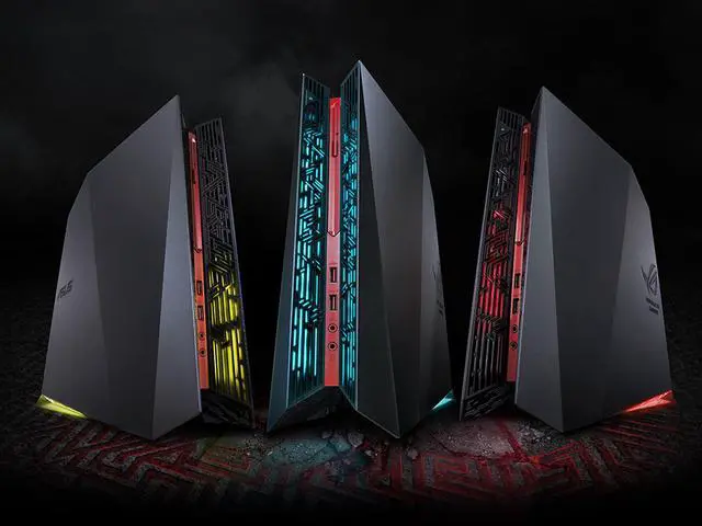 Alt view image 7 of 8 - ASUS ROG G20CI Compact Gaming Desktop, Intel Core i7-7700 Processor, GeForce GTX 1070 8 GB, 16 GB DDR4, 512 GB SSD, Windows 10 - G20CI-DS72-GTX1070-CB, English / French Bilingual Keyboard