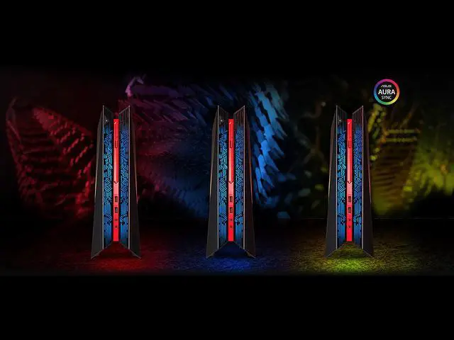 Alt view image 8 of 8 - ASUS ROG G20CI Compact Gaming Desktop, Intel Core i7-7700 Processor, GeForce GTX 1070 8 GB, 16 GB DDR4, 512 GB SSD, Windows 10 - G20CI-DS72-GTX1070-CB, English / French Bilingual Keyboard