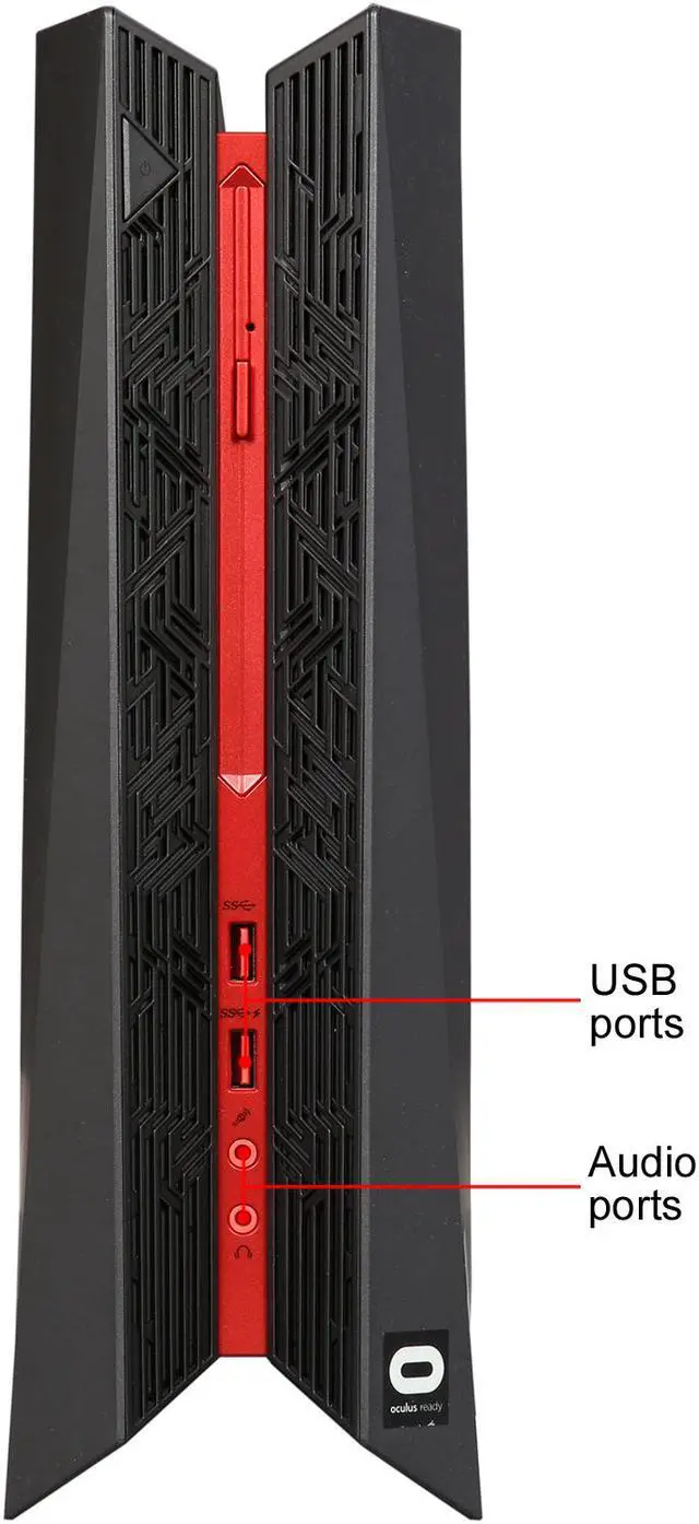 Alt view image 2 of 4 - ASUS Desktop Computer ROG G20CB-B21 Intel Core i7-6700 16 GB 1TB HDD GeForce GTX 1070 Windows 10 Home 64-Bit