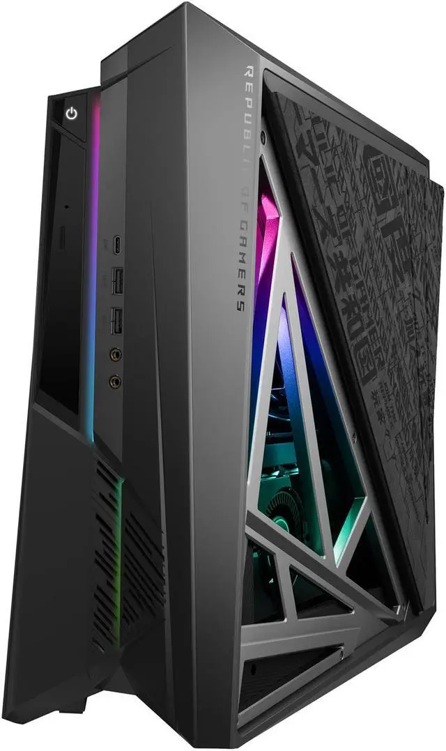 Alt view image 5 of 10 - ROG Huracan G21 Compact Gaming Desktop, Intel® Core™ i7-8700 Processor (Up to 4.6 Ghz), NVIDIA® GeForce GTX 1080 16GB 2666Mhz RAM 512GB SSD + 1TB HDD, 802.11ac Wi-Fi
