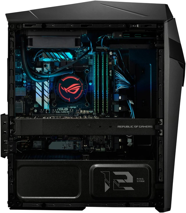 Alt view image 7 of 13 - ROG Strix Gaming Desktop GL12CP, Intel® Core™ i7-8700, NVIDIA GeForce GTX 1050, 8GB 2666MHz DDR4 RAM, 1TB HDD, Windows 10, DVD drive, Black/Grey, GL12CP-DS751