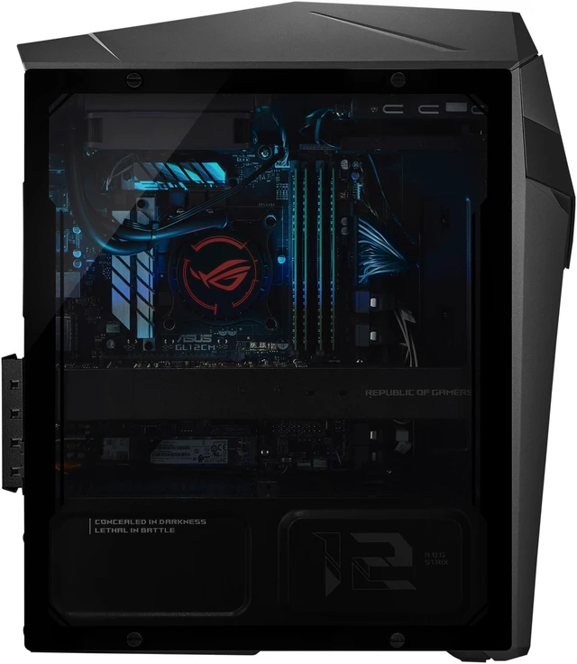 Alt view image 6 of 13 - ROG Strix Gaming Desktop GL12CP, Intel® Core™ i7-8700, NVIDIA GeForce GTX 1050, 8GB 2666MHz DDR4 RAM, 1TB HDD, Windows 10, DVD drive, Black/Grey, GL12CP-DS751
