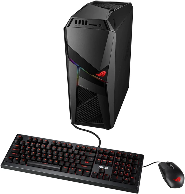 Alt view image 2 of 13 - ROG Strix Gaming Desktop GL12CP, Intel® Core™ i7-8700, NVIDIA GeForce GTX 1050, 8GB 2666MHz DDR4 RAM, 1TB HDD, Windows 10, DVD drive, Black/Grey, GL12CP-DS751