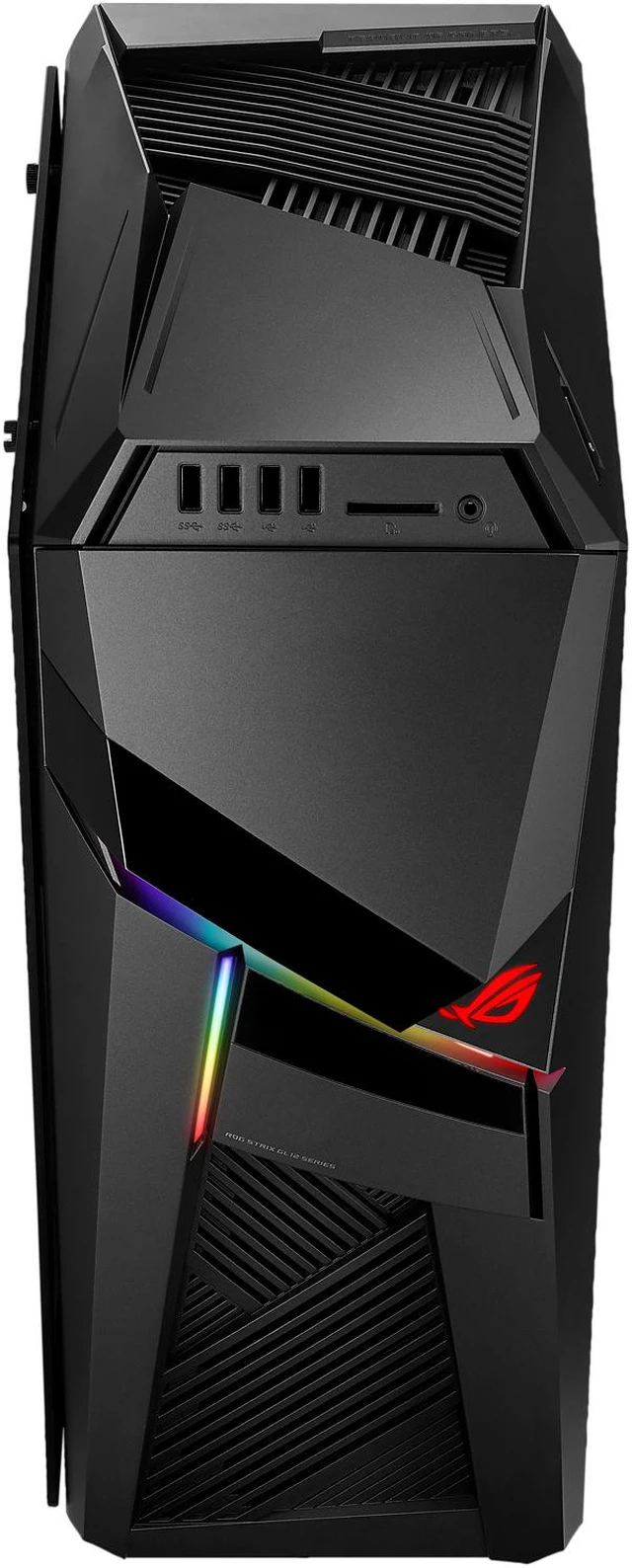 Alt view image 11 of 13 - ROG Strix Gaming Desktop GL12CP, Intel® Core™ i7-8700, NVIDIA GeForce GTX 1050, 8GB 2666MHz DDR4 RAM, 1TB HDD, Windows 10, DVD drive, Black/Grey, GL12CP-DS751