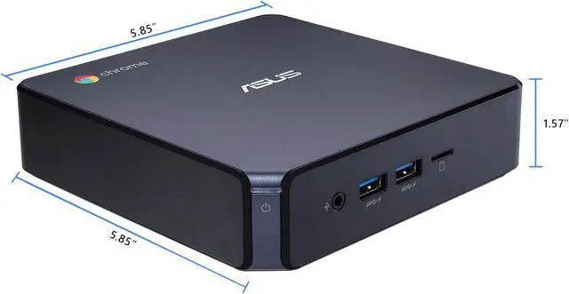 Alt view image 2 of 9 - ASUS Desktop Computer CHROMEBOX 3-N017U Intel Celeron 3865U 4GB DDR4 32 GB M.2 SATA SSD Intel HD Graphics 610 Google Chrome OS