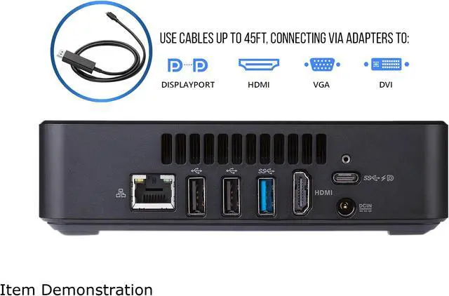 Alt view image 3 of 9 - ASUS Desktop Computer CHROMEBOX 3-N017U Intel Celeron 3865U 4GB DDR4 32 GB M.2 SATA SSD Intel HD Graphics 610 Google Chrome OS