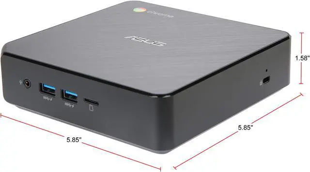 Alt view image 5 of 9 - ASUS Chromebox 3-N018U - Intel Core i3-7100U - 4 GB DDR4 - 32 GB SSD - Google Chrome OS - Intel HD Graphics 620 - Mini PC