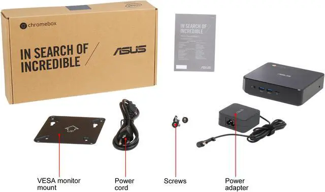 Alt view image 6 of 6 - ASUS Desktop Computer CHROMEBOX 3-N019U Intel Core i3-7100U 8GB DDR4 32 GB M.2 SATA SSD Intel HD Graphics 620 Google Chrome OS