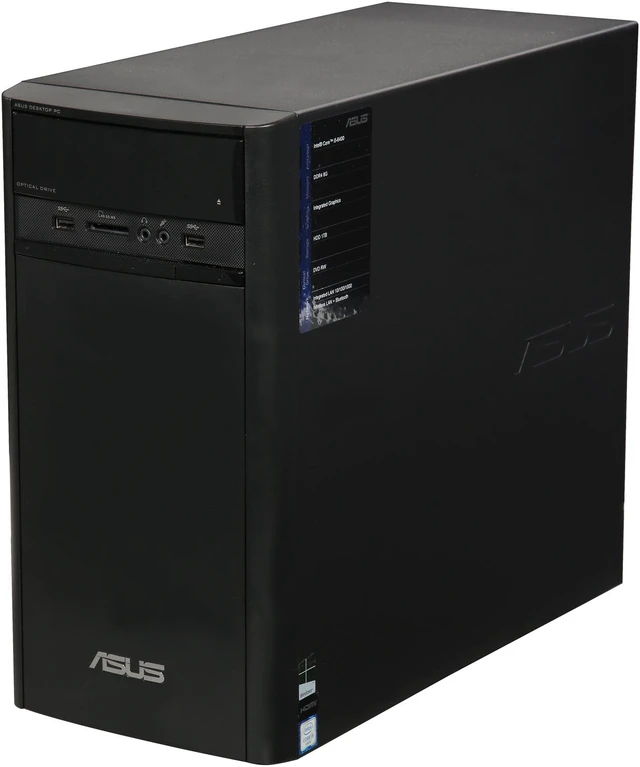 Alt view image 3 of 9 - ASUS Desktop Computer K31CD-AB51 Intel Core i5-6400 8GB DDR4 1TB HDD Intel HD Graphics 530 Windows 10 Home 64-Bit