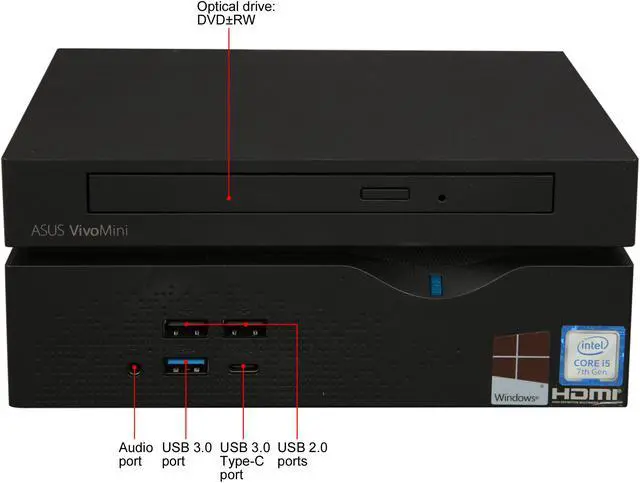 Refurbished: ASUS Desktop PC VivoMini VC66-B003Z Intel Core i5