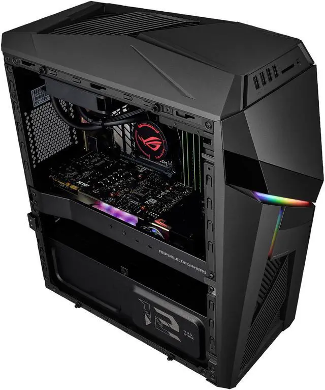 Alt view image 10 of 18 - ASUS ROG Strix GL12 GL12CX-DH781 Gaming Desktop, OC Intel Core i7-9700K, NVIDIA RTX 2080, 16 GB DDR4 Memory, 256 GB SSD + 2 TB HDD, Windows 10 Home