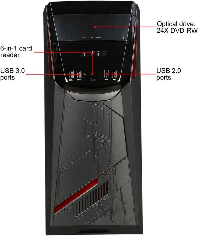 ASUS G11CD Gaming Desktop, Intel Core i5 7400 NVIDIA GeForce GTX