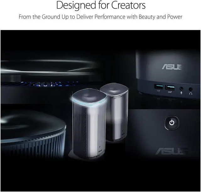 Alt view image 5 of 6 - ASUS ProArt PA90 Mini PC Workstation - Intel Core i7-9700K - NVIDIA Quadro P4000 - 16 GB DDR4 - 512 GB SSD + 1 TB HDD - Windows 10 Home Advanced (PA90-M7021ZN)
