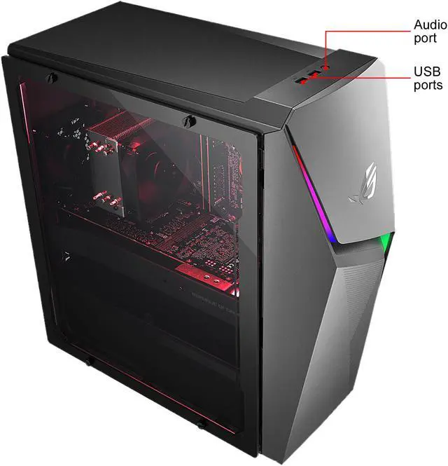 Alt view image 9 of 9 - ASUS - Gaming Desktop PC - Intel Core i5-9400F (6-Core 2.9 GHz), NVIDIA GeForce GTX 1660, 8 GB DDR4, 512 GB SSD, Intel B360, Windows 10 Home 64-bit, GL10CS
