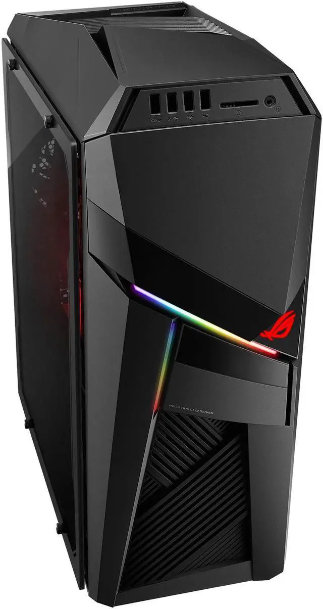 Alt view image 6 of 6 - Asus ROG Strix GL12CX-XB771 Gaming Desktop Computer - Core i7 i7-9700K - 16 GB RAM - 1 TB SSD - Tower - Iron Gray