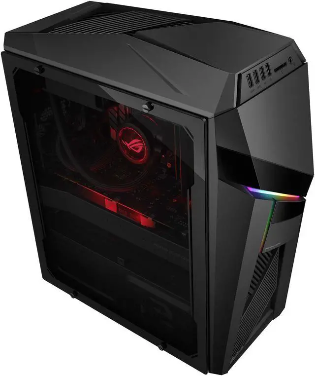 Alt view image 4 of 6 - Asus ROG Strix GL12CX-XB771 Gaming Desktop Computer - Core i7 i7-9700K - 16 GB RAM - 1 TB SSD - Tower - Iron Gray