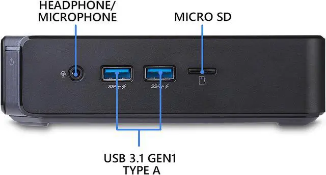 Alt view image 5 of 8 - ASUS Desktop Computer Chromebox 3 CHROMEBOX3-N3299U Intel Core i3-8130U 4GB DDR4 32GB SSD Intel UHD Graphics 620 Google Chrome OS